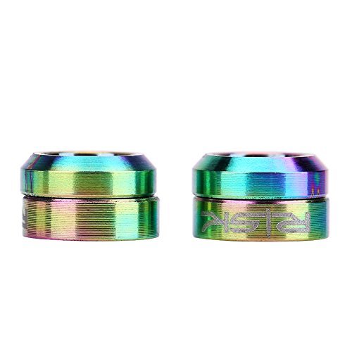 2 Pairs TC4 Front Brake Caliper Gasket, Dilwe Headset Spacer for Mountain Motorcycle Colorful