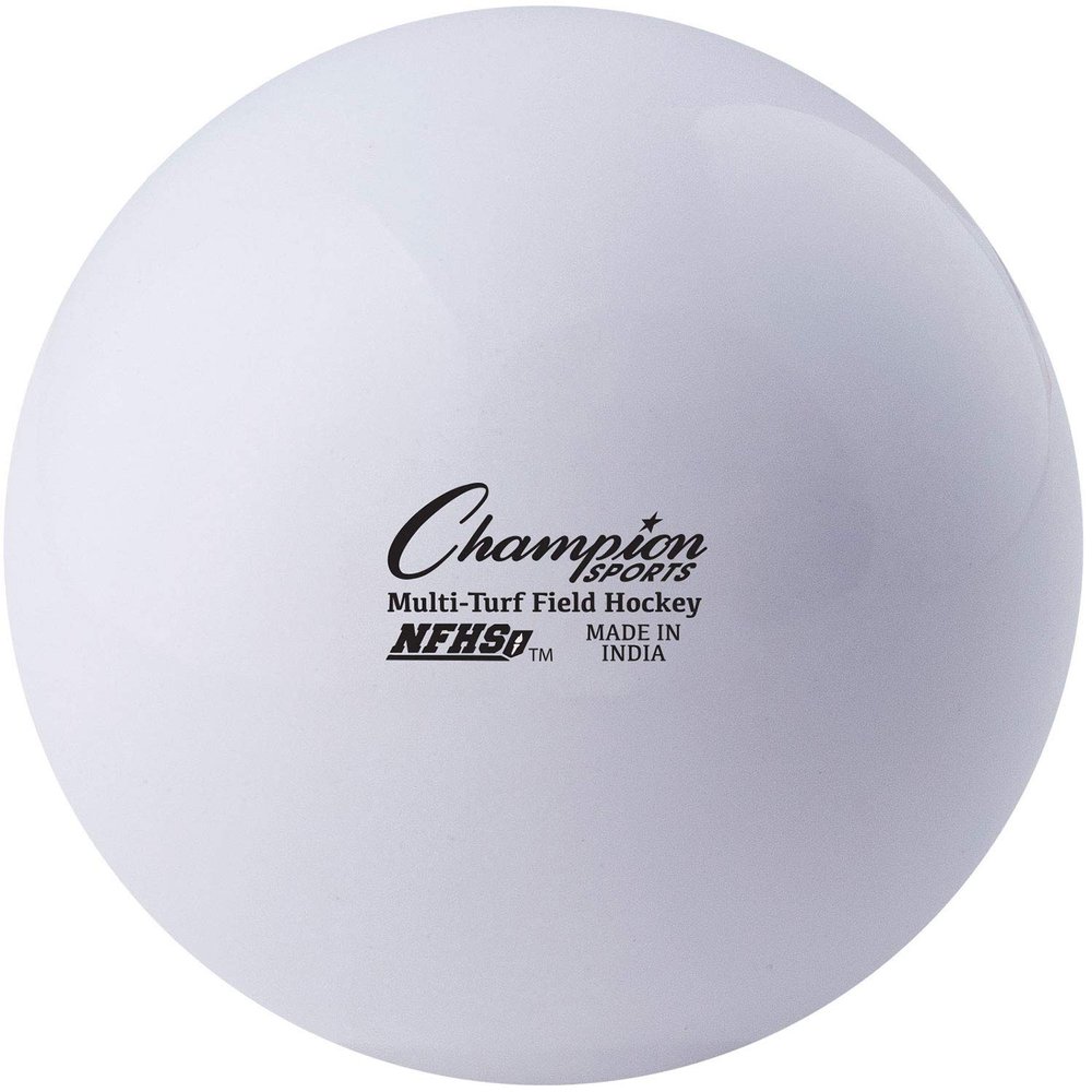 Champion Sports unisex adult FHB1WH Field Hockey Balls White Pack of 12, White, 2.75 D US