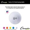 Champion Sports unisex adult FHB1WH Field Hockey Balls White Pack of 12, White, 2.75 D US view 3