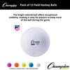 Champion Sports unisex adult FHB1WH Field Hockey Balls White Pack of 12, White, 2.75 D US view 4