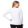 32 Degrees Heat Lightweight Thermal Baselayer Long Sleeve Scoop Top, White18, Small view 4