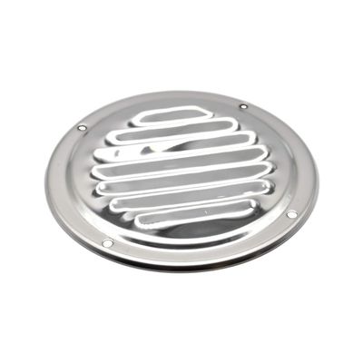 MARINE CITY Round Louvered Vent, 304 Grade Stainless Steel, 5 Inches, Durable and Weather-Resistant, for Roofing, Soffit Vents, Yachts, Caravan (Pack of 1)
