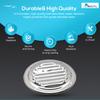 MARINE CITY Round Louvered Vent, 304 Grade Stainless Steel, 5 Inches, Durable and Weather-Resistant, for Roofing, Soffit Vents, Yachts, Caravan (Pack of 1) view 4