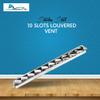 MARINE CITY 10-Slot Louvered Vent, 304-Grade Stainless Steel, Corrosion-Resistant, Easy Installation & Maintenance, for Boats, Yachts, Homes (Pack of 1) view 2