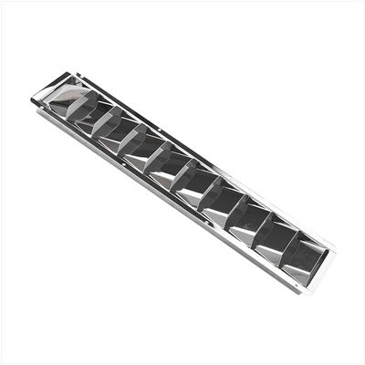 MARINE CITY 304 Grade Polished Finish Stainless Steel 10 Slots Louvered Vent 20-13/16 4-7/16 1-1/2 Inches for Boats Marines Ships (Pack of 1)