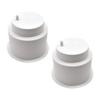 MARINE CITY White Plastic Cup Drink Can Holder with Side Drain, Prevents Overflow, Perfect for Boats, Marines, Yachts, Cars, RVs, and Game Tables (2 Pcs) view 1