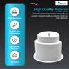 MARINE CITY White Plastic Cup Drink Can Holder with Side Drain, Prevents Overflow, Perfect for Boats, Marines, Yachts, Cars, RVs, and Game Tables (1 Pcs) view 3
