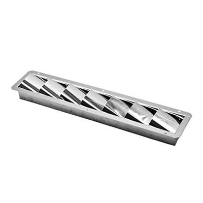 MARINE CITY Louvered Vent Stainless Steel Mirror Finish, Corrosion-Resistant, Durable Vent Cover for Boats, Yachts, RVs & Homes (1 Pcs, 7 Slots)