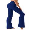 BUBBLELIME 29"/31"/33"/35"/37" 4 Styles Women's High Waist Bootcut Yoga Pants - Basic Nylon_Royal Blue XL-33 Inseam view 1