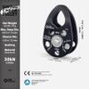 GM CLIMBING Swing Cheek Micro Pulley 30kN Self-lubricating Bushing CE UIAA Certified Black Pack of 2 view 2