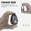 GM CLIMBING Swing Cheek Micro Pulley 30kN Self-lubricating Bushing CE UIAA Certified Black Pack of 2 view 3