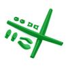 ToughAsNails Deep Green Replacement Rubber Kits Ear Socks and Nose Pads for Oakley Juliet Sunglasses view 1
