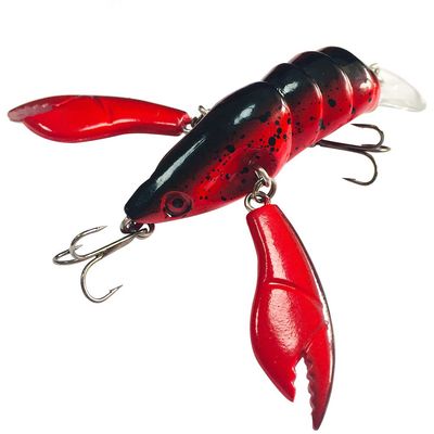 SEASKY Singking Bass Fishing Lures Durable ABS Red Fish Tackle Kits Crazy Clawler