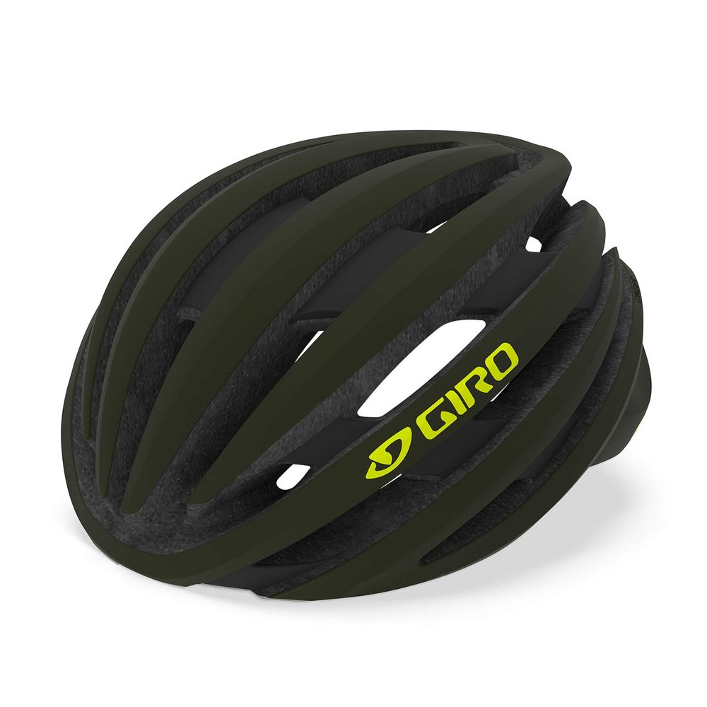 Giro Cinder MIPS Adult Road Cycling Helmet - Matte Olive/Citron (Discontinued), Large (59-63 cm)