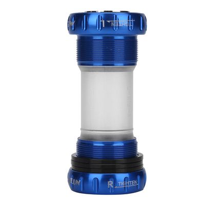 Bottom Bracket, Aluminum Alloy PP External Bottom Thread Crankset for (Blue)