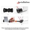 Bottom Bracket, Aluminum Alloy PP External Bottom Thread Crankset for (Blue) view 4