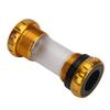 Dilwe Bottom Bracket, Aluminum Alloy PP External Bottom Thread Crankset for Bike(Gold) view 2