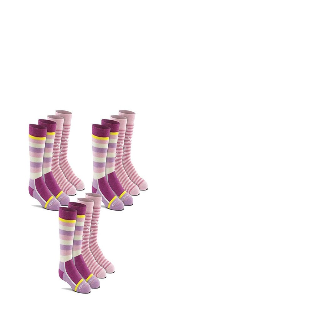 Fox River Mills Slalom JR. Mid-Calf Boot, 3 Pack, Pink, Large