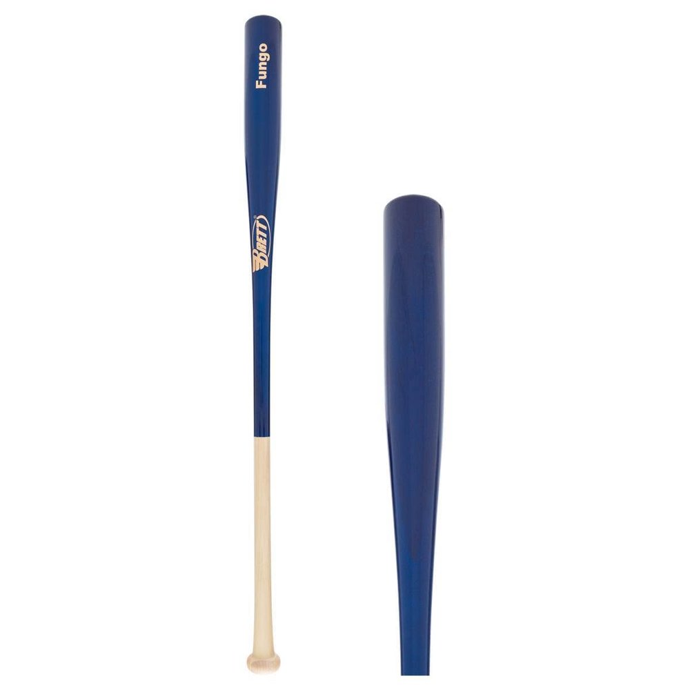 Brett Bros. 34" Maple Wood Fungo Baseball Bat: BBIFUNGO Natural/Royal