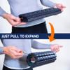 Brazyn Morph Foam Roller (Bravo-Orange): Collapsible Travel Foam Roller for Back Pain Relief, Workout Muscle Recovery, Back Massager, Deep Tissue Leg Massage, Back Cracker, Stretcher; Small, Portable view 4