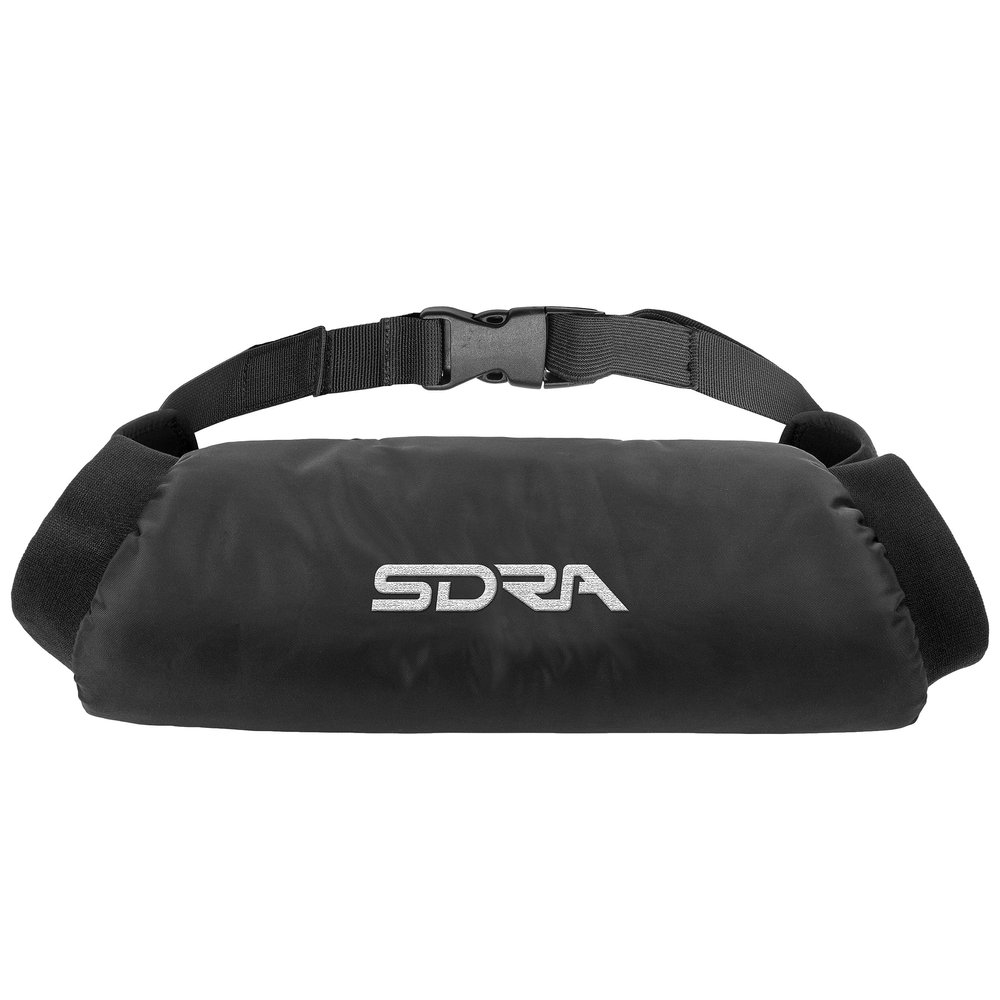 Suddora Football Hand Warmer, Lightweight Polyester Blend Reusable Hand Pouch with Zipped Pocket & Adjustable Strap, Water-Resistant for Football, Baseball, Hiking, Camping One Size, Black