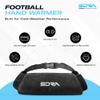 Suddora Football Hand Warmer, Lightweight Polyester Blend Reusable Hand Pouch with Zipped Pocket & Adjustable Strap, Water-Resistant for Football, Baseball, Hiking, Camping  One Size, Black view 3