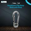 MARINE CITY Carabiner Clip Snap Hook 316 Stainless Steel Clips Ideal for Fishing Boating Sailing & Camping (1 Pcs, 2-3/4 Inches with Ring) view 2