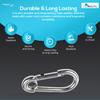 MARINE CITY Carabiner Clip Snap Hook 316 Stainless Steel Clips Ideal for Fishing Boating Sailing & Camping (1 Pcs, 2-3/4 Inches with Ring) view 4