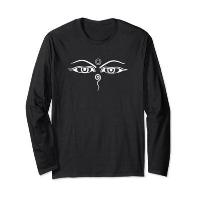 Buddha Eyes Buddhist Meditation Yoga Long Sleeve T-Shirt