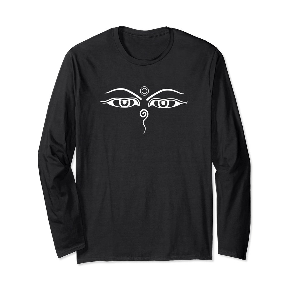 Buddha Eyes Buddhist Meditation Yoga Long Sleeve T-Shirt