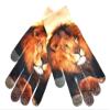 BaiX Women's and Men's 3D Prints Winter Knitted Touchscreen Gloves Lion view 1