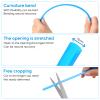 VORCOOL 75 Pcs Bike Spoke Covers, Motorcycle Motocross Dirt Bike Wheel Rim Spoke Wraps Protector Kit, Easy Install, Lightweight, Sky-Blue view 4