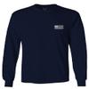 0092. White Vintage American Flag United States America USA us Military Patriotic Men's Long Sleeve t Shirt (Characol, 2X Large) view 2