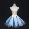 Big Girls Tutu Skirts Layered Tulle Princess Dresses Sparkle Halloween Tutu Blue Champagne view 2