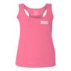 0092. White Vintage American Flag United States America USA us Military Patriotic Women's Tank Top Racerback (Pink Small) view 1