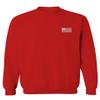 0092. White Vintage American Flag United States America USA us Military Patriotic Men's Crewneck Sweatshirt (Red, Small) view 2