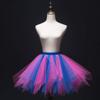Girls Tutu Skirts Layered Tulle Princess Dresses Sparkle Halloween Tutu Royal Blue&Fuschia view 2