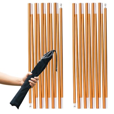 TRIWONDER Tent Poles Replacement Aluminum Camping Rod Accessories Pre-Assembled Tent Pole Repair Kit, 2 Pcs (14.5ft (442cm))