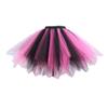 Big Girls Tutu Skirts Layered Tulle Princess Dresses Sparkle Halloween Tutu Black Pink view 1