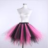 Big Girls Tutu Skirts Layered Tulle Princess Dresses Sparkle Halloween Tutu Black Pink view 2