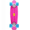 Skateboards Boys Retro Mini 22 inch Toddler Skateboard for Kids Boy Girls Youth Beginners Children Toddler Teenagers Adults Dog Age 4 5 6 Year (Pink Blue) view 3