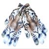 BaiX Women's and Men's 3D Prints Winter Knitted Touchscreen Gloves Brown Tiger view 1