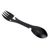 Dilwe Stainless Steel Cutlery, 5 in 1 Portable Multifunctional Stainless Steel Spoon&Fork&Bottle Can Opener&Sawtooth&Cutter for Travel Camping Picnic view 1