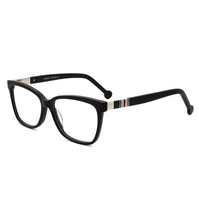 Acetate stylish glasses fashion square eyeglasses for women men clear lens eyewear frame unique design black glasses