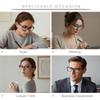 Acetate stylish glasses fashion square eyeglasses for women men clear lens eyewear frame unique design black glasses view 3