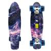 Skateboard Youth 22 inch Mini Cruiser Retro Starry Adults Skateboards for Kids Boys Girls Beginners Child Toddler Teenagers Dog Age 5 (Purple Galaxy) view 2