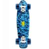 Skateboard Dog 22 inch Retro Mini Skateboards Kids Board for Boys Girl Youth Beginners Children Toddler Teenagers Adults 5 to 6 Year Old (Blue Flame) view 3