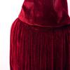 OurLore Unisex Full Length Hooded Robe Cloak Long Velvet Cape Cosplay Costume 59 inch(Wine Red) view 4