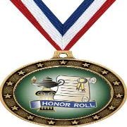 Crown Awards Gold Honor Roll Academic Medals - 2.5" Honor Roll Recognition Award Medal 100 Pack Prime
