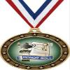 Crown Awards Gold Honor Roll Academic Medals - 2.5" Honor Roll Recognition Award Medal 100 Pack Prime view 1